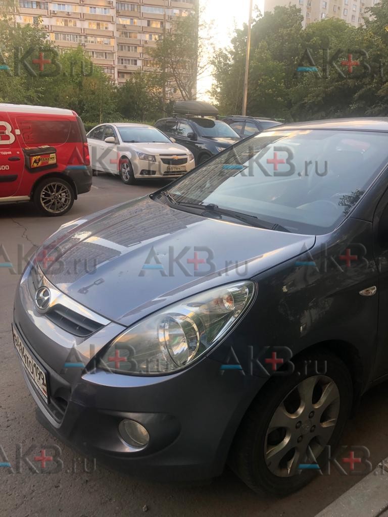 Замена аккумулятора на Hyundai i20 I 2008 - 2012 1.4 (100 л.с.)