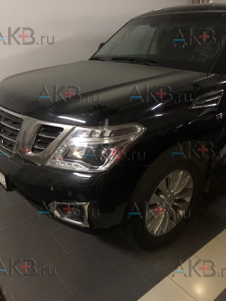 Замена аккумулятора на Nissan Patrol VI (Y62) 2010 - 2014 5.6 (400 л.с.)