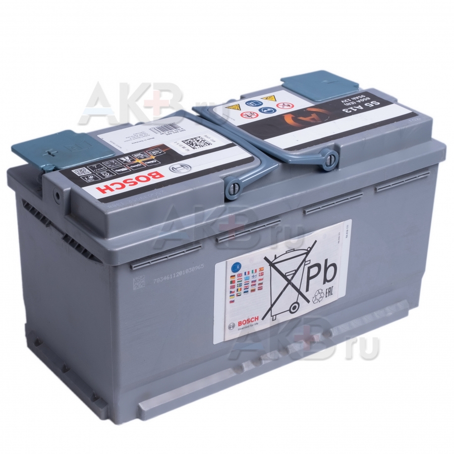 Автомобильный аккумулятор Bosch S5 AGM Start-stop 95R (850A 353x175x190) A13