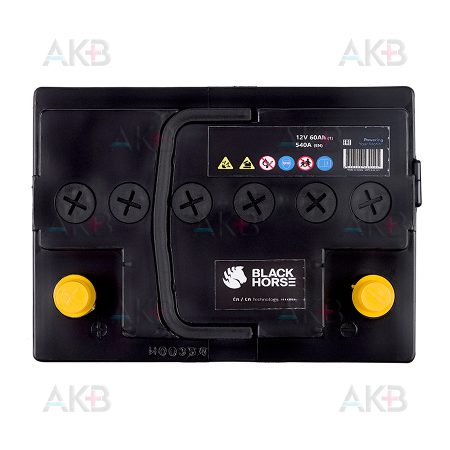 Автомобильный аккумулятор Black Horse 60R 540A 242x175x190