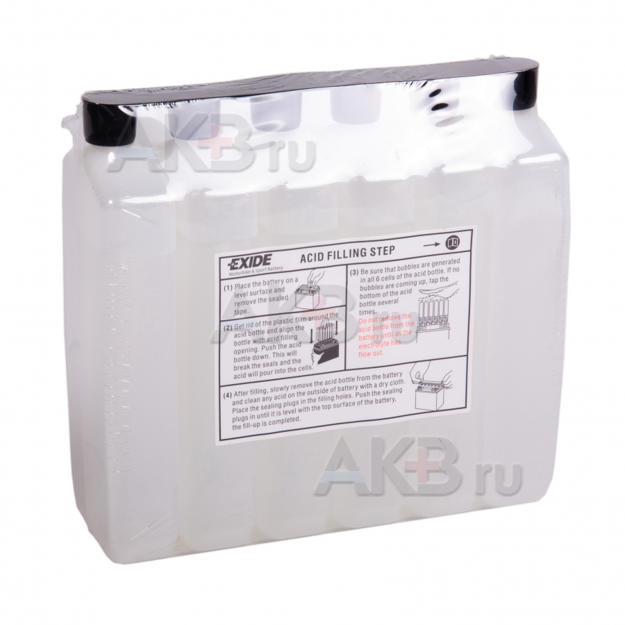Мото аккумулятор Exide AGM сухозаряж. ETX14AHL-BS 12V 12Ah 210A (134x91x164) обр. пол.