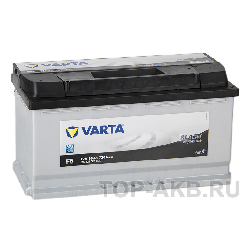 Автомобильный аккумулятор Varta Black Dynamic F6 90R 720A 353x175x190
