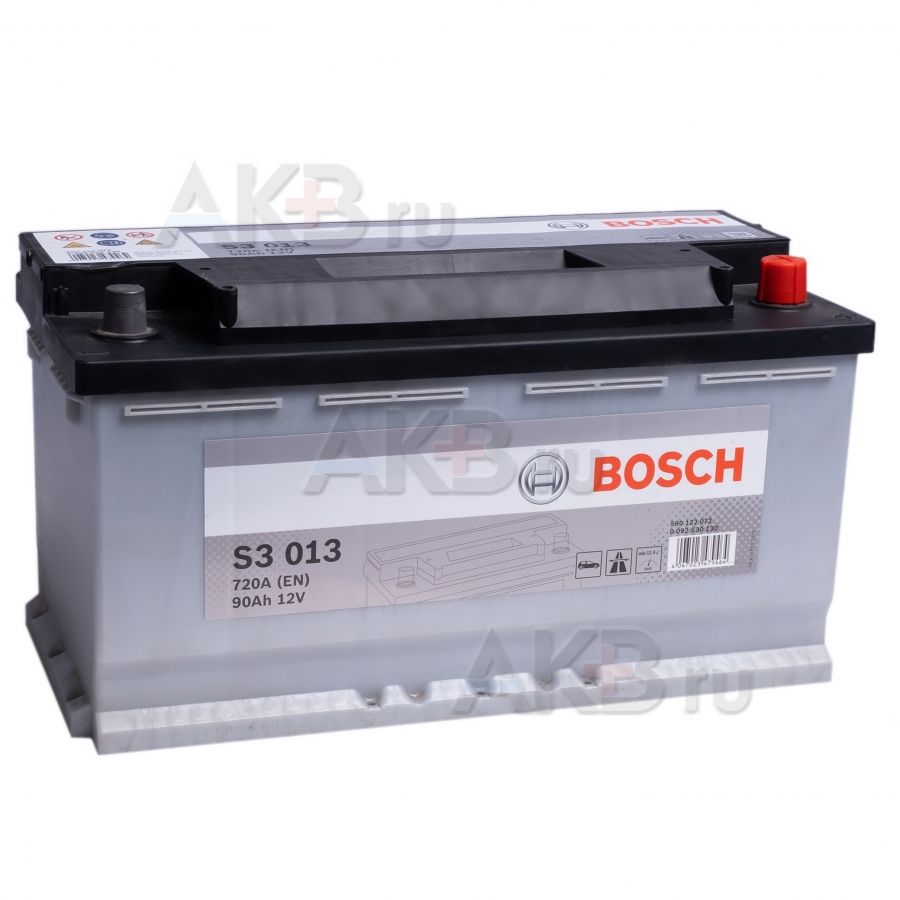 Автомобильный аккумулятор Bosch S3 013 90R 720A 353x175x190