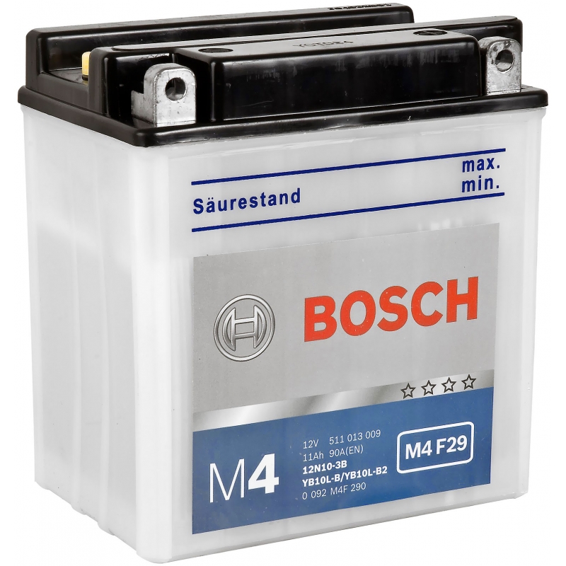Мото аккумулятор Bosch Moto FP 11 Ач 90А (136x91x146) YB10L-B, M4F290, обратная пол.