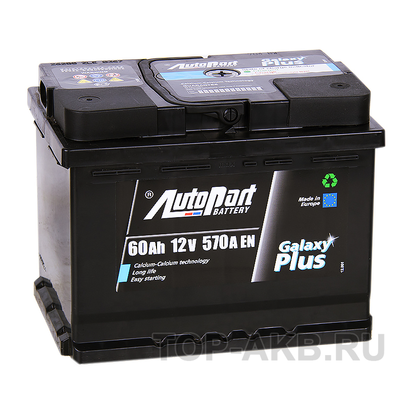 Автомобильный аккумулятор Autopart Galaxy Plus 60R 570А (242x175x190)