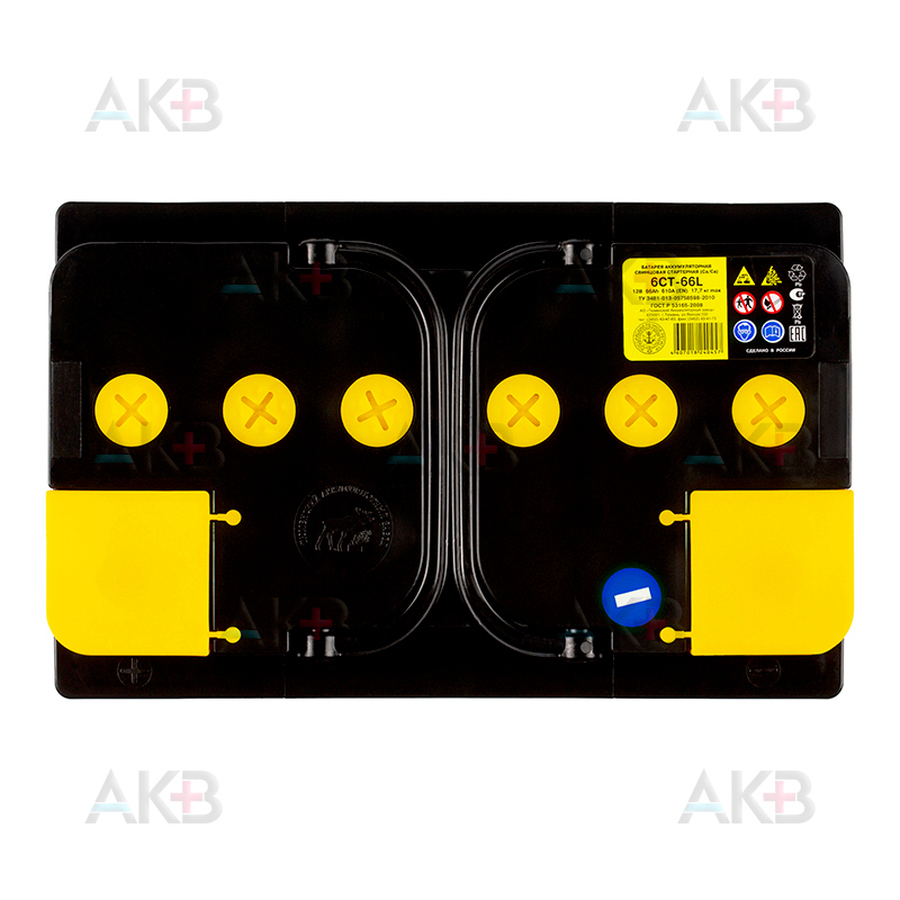 Автомобильный аккумулятор Tyumen Battery Standard 66 Ач прям. пол. 580A (278x175x175)