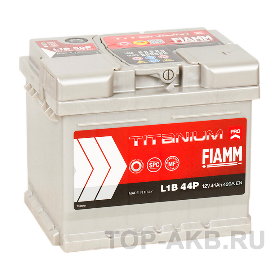 Автомобильный аккумулятор Fiamm Titanium Pro 44R низкий 420A (207x175x175) L1B 44P