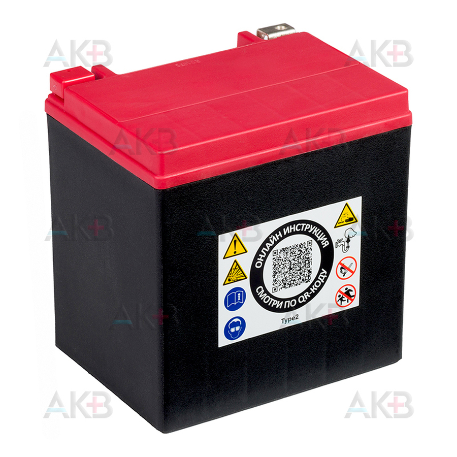 Мото аккумулятор RDrive YIX30L-GEL 12V 31,6Ah 400А GEL обр. (166х126х175) GOLD