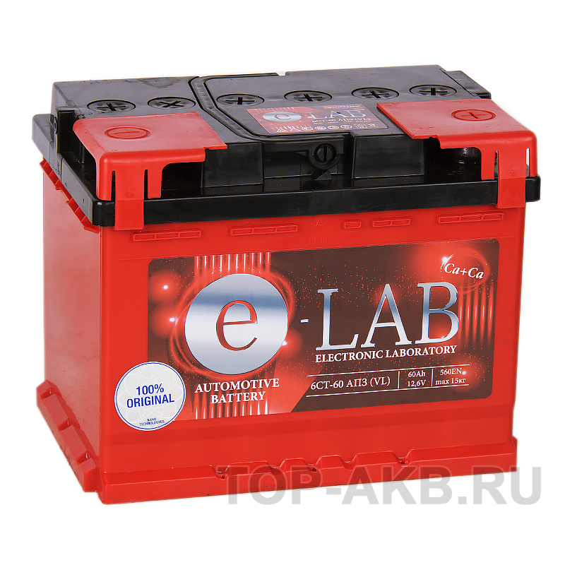 Автомобильный аккумулятор E-LAB 60R 560A (242x175x190)