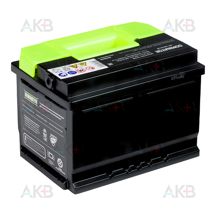 Автомобильный аккумулятор Dominator 62R низкий 630А 242x175x175