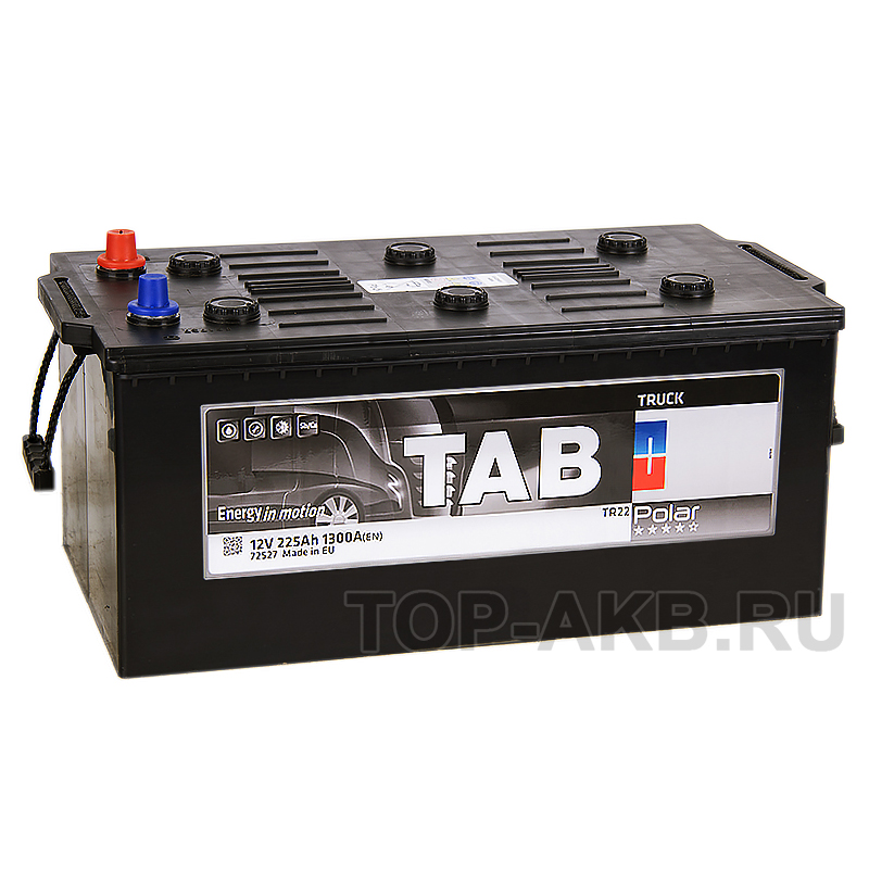 Автомобильный аккумулятор Tab Polar Truck 225 евро (1300A 517x273x240) 951912 72527