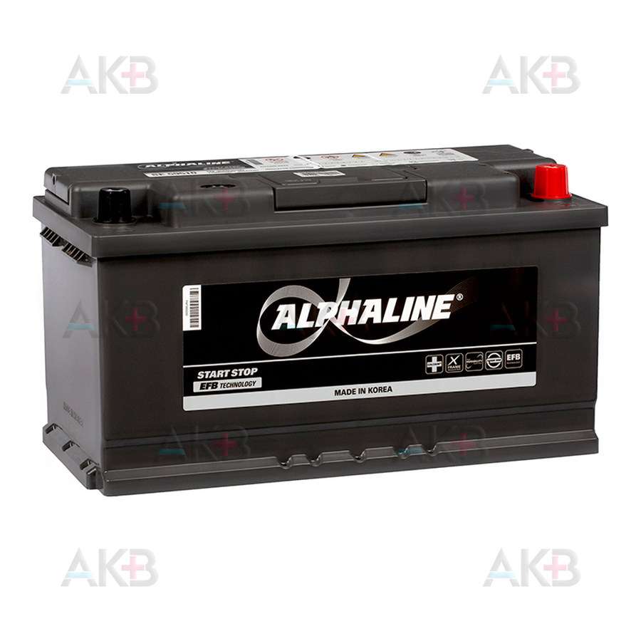 Автомобильный аккумулятор Alphaline EFB 95R (900A 353x175x190) SE 59510 Start-Stop