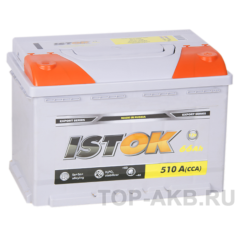 Автомобильный аккумулятор ISTOK 66R 510A (278x175x190)