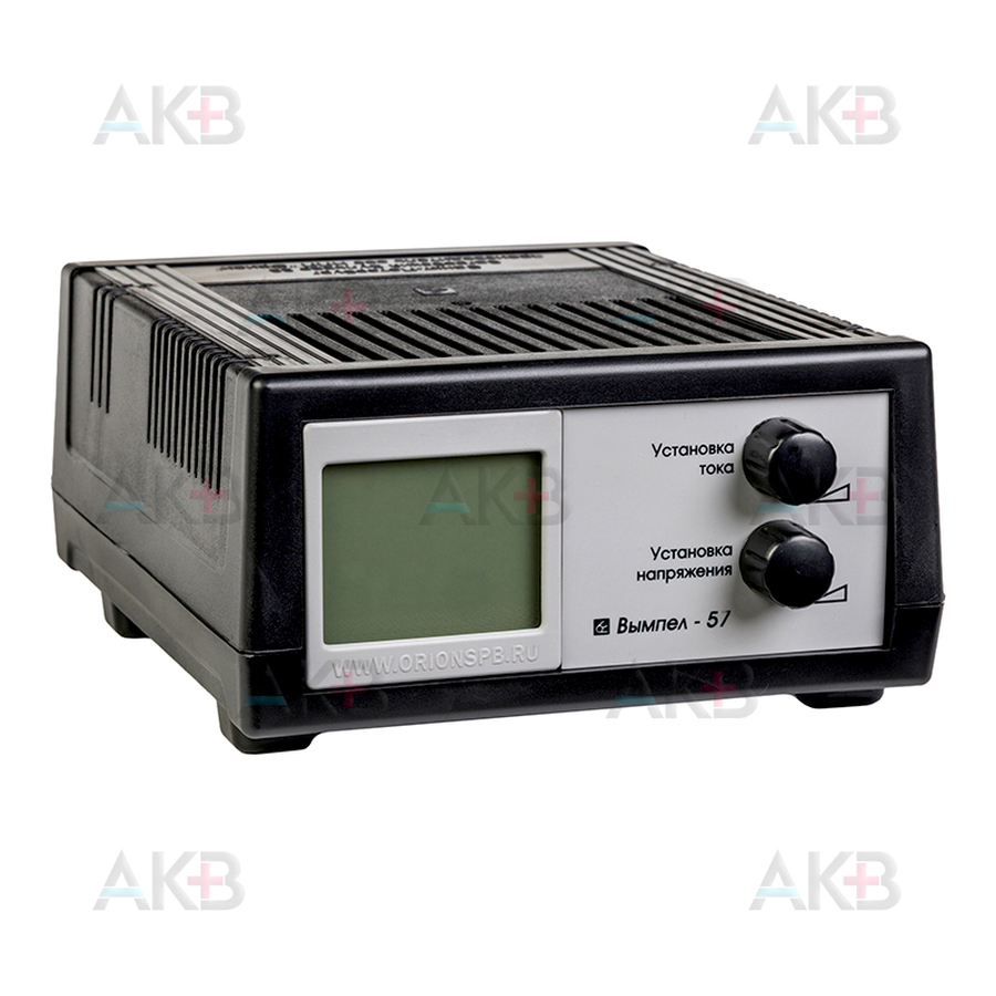 Зарядное устройство Вымпел 57 (автомат, 0-20А, 7,4-18В жк индикатор)