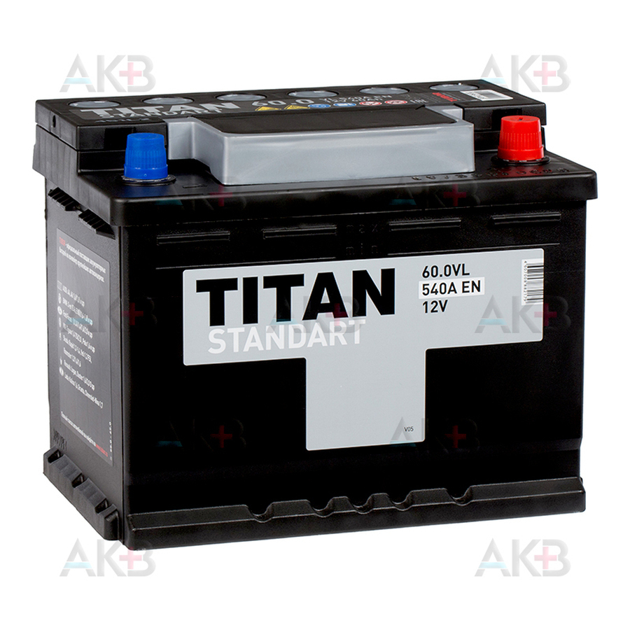 Автомобильный аккумулятор Titan Standart 60R 550A 242x175x190