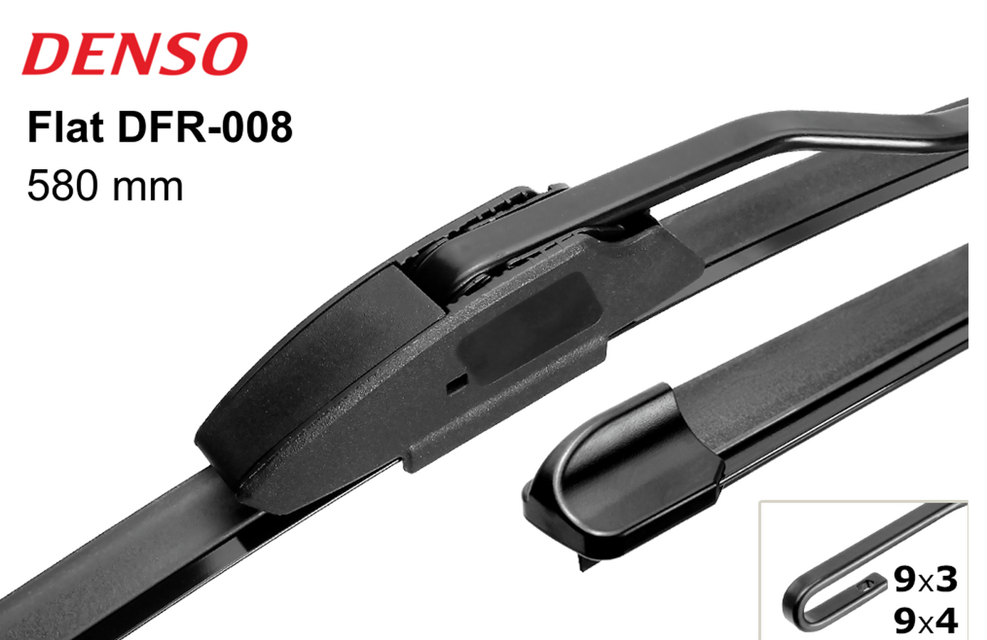 Щетки стеклоочистителя  Комплект Denso Бескаркасные Универсальные 580/480 мм. (К1726-1739)