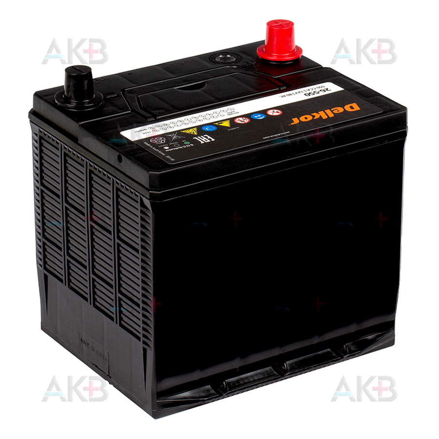 Автомобильный аккумулятор Delkor 26-550 (60L 550А 206х172х205)