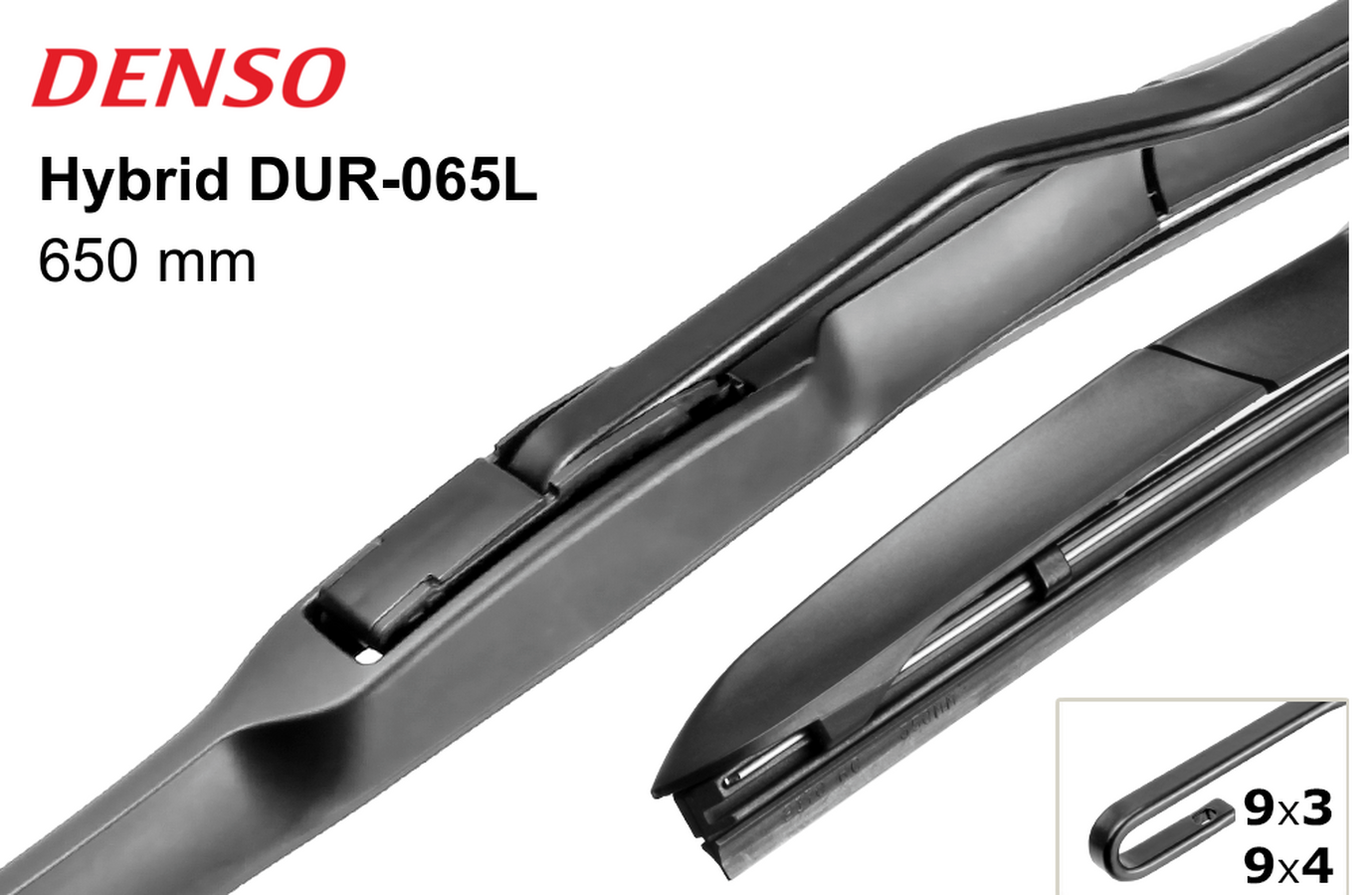 Щетки стеклоочистителя  Комплект Denso Гибридные Универсальные 650/550 мм. (К1922-1920)