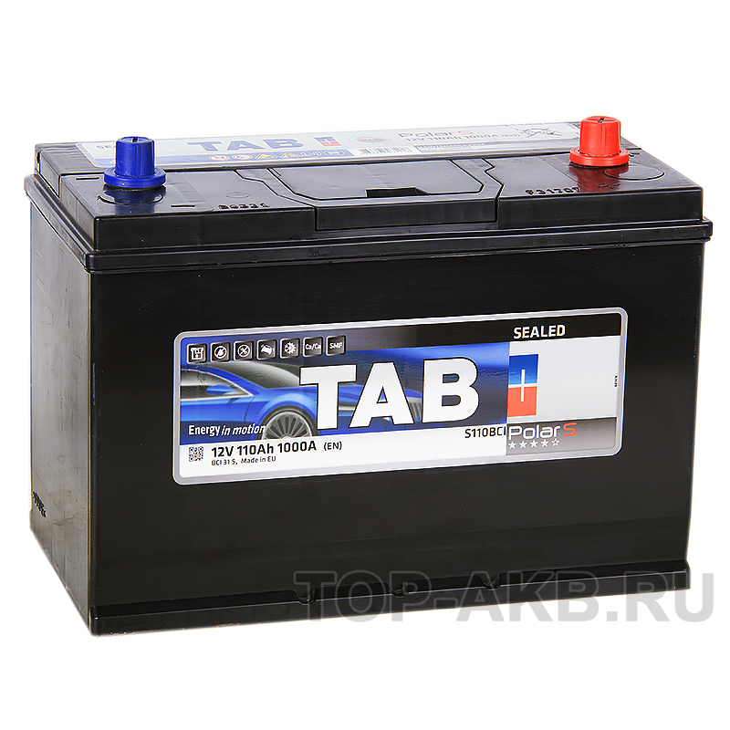 Автомобильный аккумулятор Tab Polar S 110BCI конус 110R (1000А 330x173x237) 246410 BCI 31S SMF