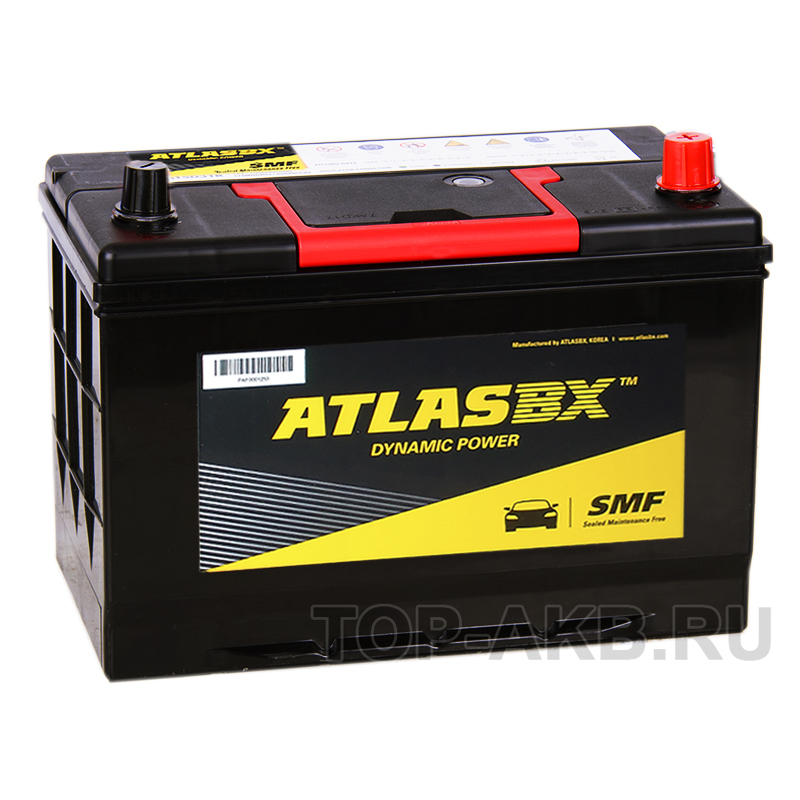 Автомобильный аккумулятор Atlas Dynamic Power MF105D31L (90R 750A 301x175x225)