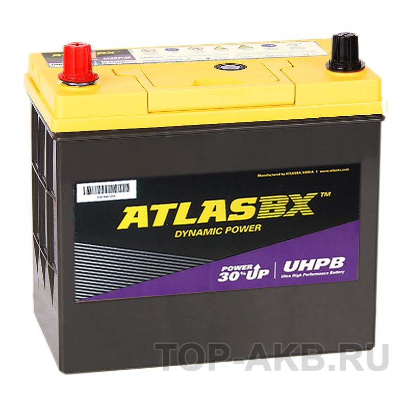 Автомобильный аккумулятор Atlas UHPB UMF 75B24R (55L 480A 237x127x222)