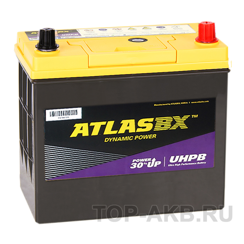 Автомобильный аккумулятор Atlas UHPB UMF 75B24L (55R 480A 237x127x222)