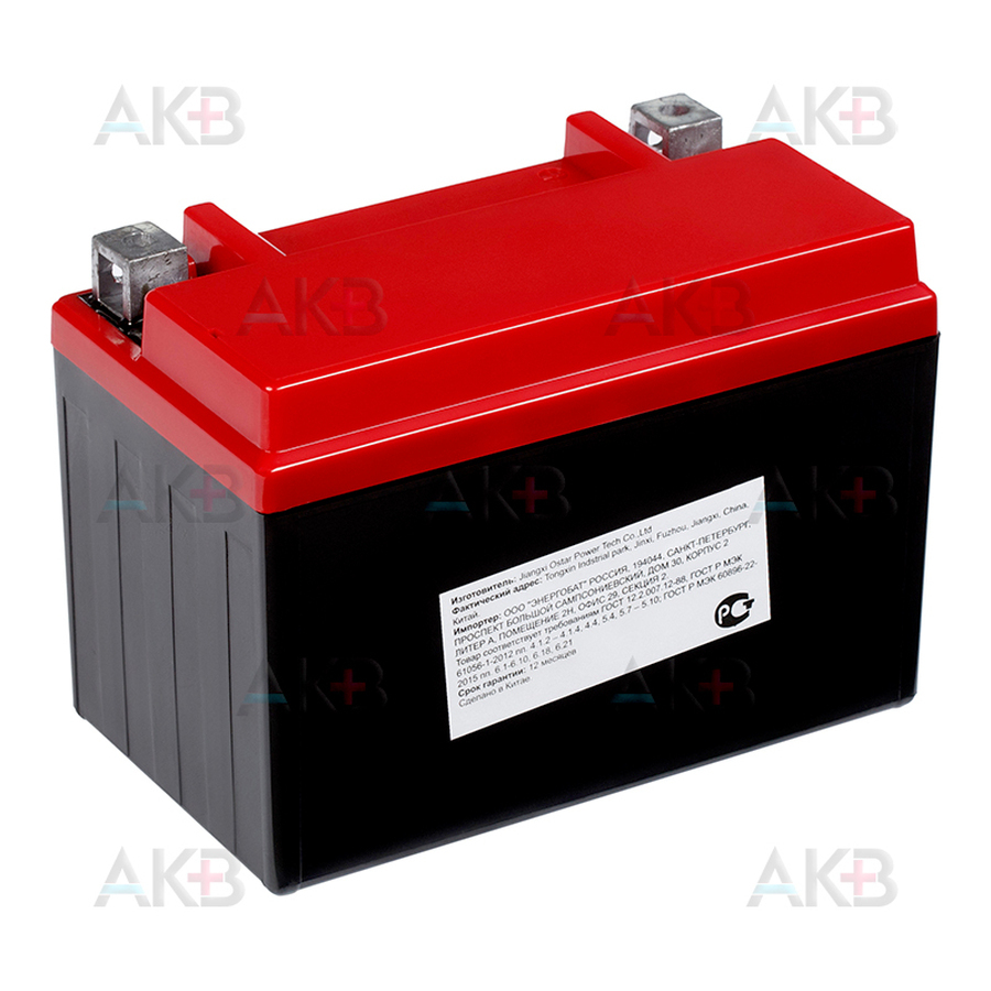 Мото аккумулятор WBR MT12-9 AGM 9 Ач 120А прямая пол.(150x87x105) YTX9-BS, YTX9