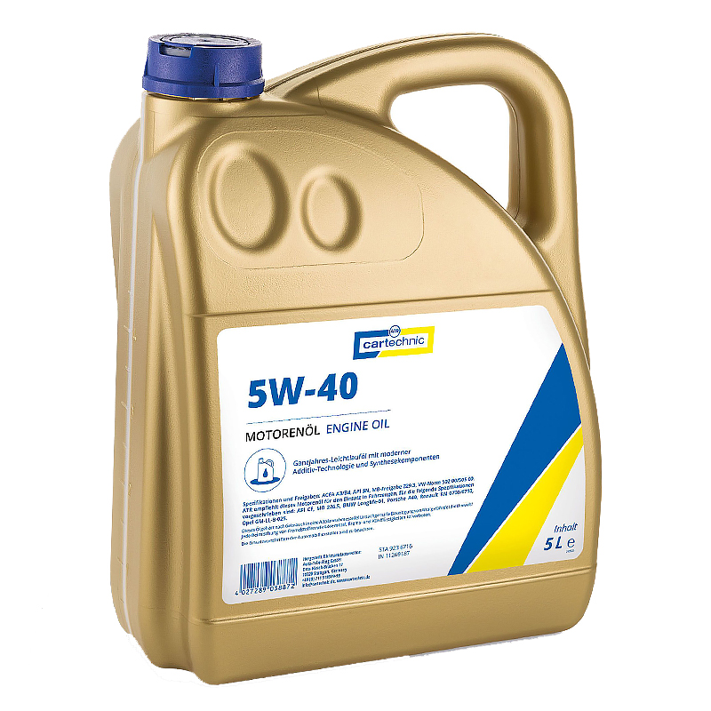Грузовой аккумулятор Cartechnic SAE 5W-40 5L (4027289007366) MB 229.3