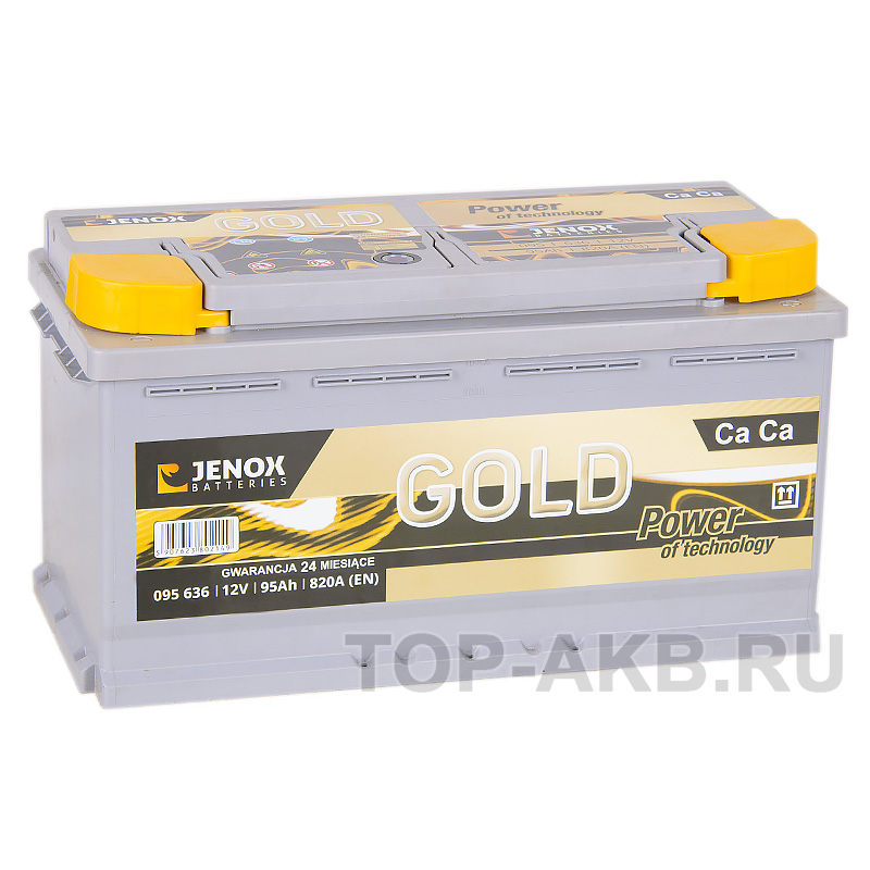 Автомобильный аккумулятор Jenox Gold 95R 820A 353x175x190