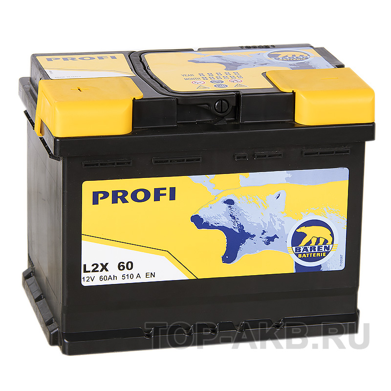 Автомобильный аккумулятор Baren Profi 60L 510A 242x175x190 (L2X60)