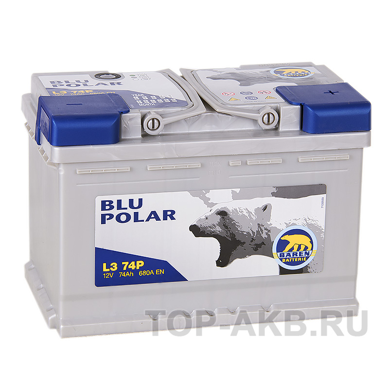 Автомобильный аккумулятор Baren Polar Blu 74R 680A 278x175x190 (L374P)