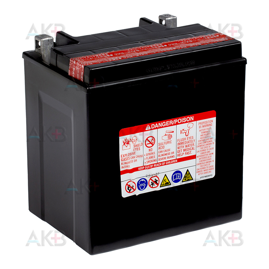Мото аккумулятор Yuasa YIX30L-BS-PW 31 Ач 400 (166х126х192) обр. пол. AGM сухозаряж.