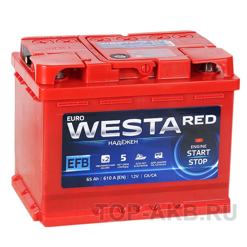 Аккумулятор westa red 60