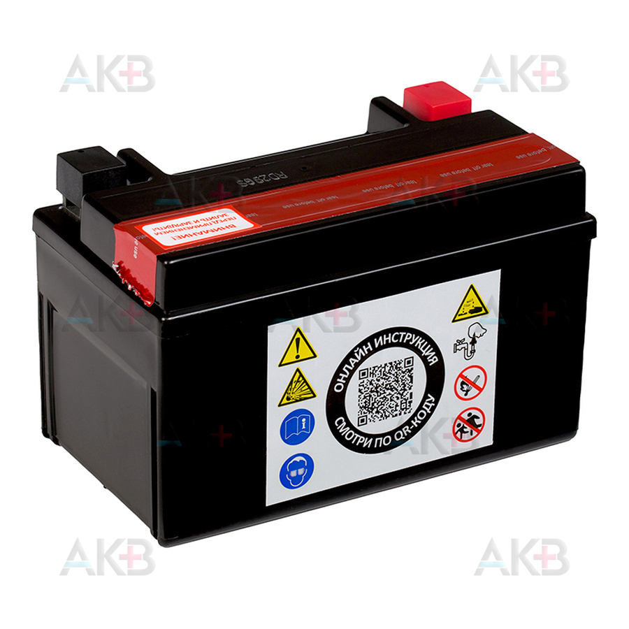 Мото аккумулятор RDrive  YTX7A-BS 12V 7,2Ah 105А прям. пол. AGM сухозаряж. (150x87x93) eXtremal SILVER