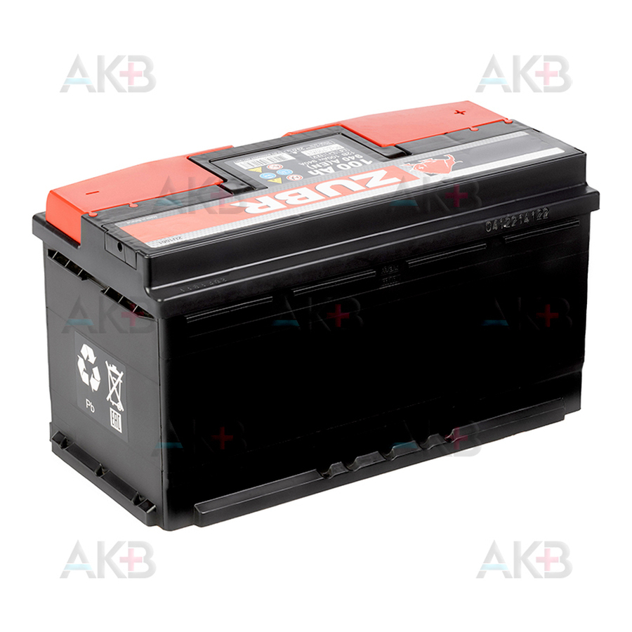 Автомобильный аккумулятор ZUBR Ultra 100L 940A (353x175x190)
