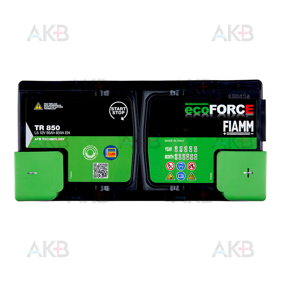 Автомобильный аккумулятор Fiamm Ecoforce AFB 95R 850A (353x175x190) EFB Start-Stop TR850