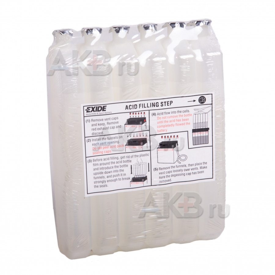 Мото аккумулятор Exide AGM сухозаряж. ETX16-BS 12V 14Ah 215A (150x87x161) прям. пол.