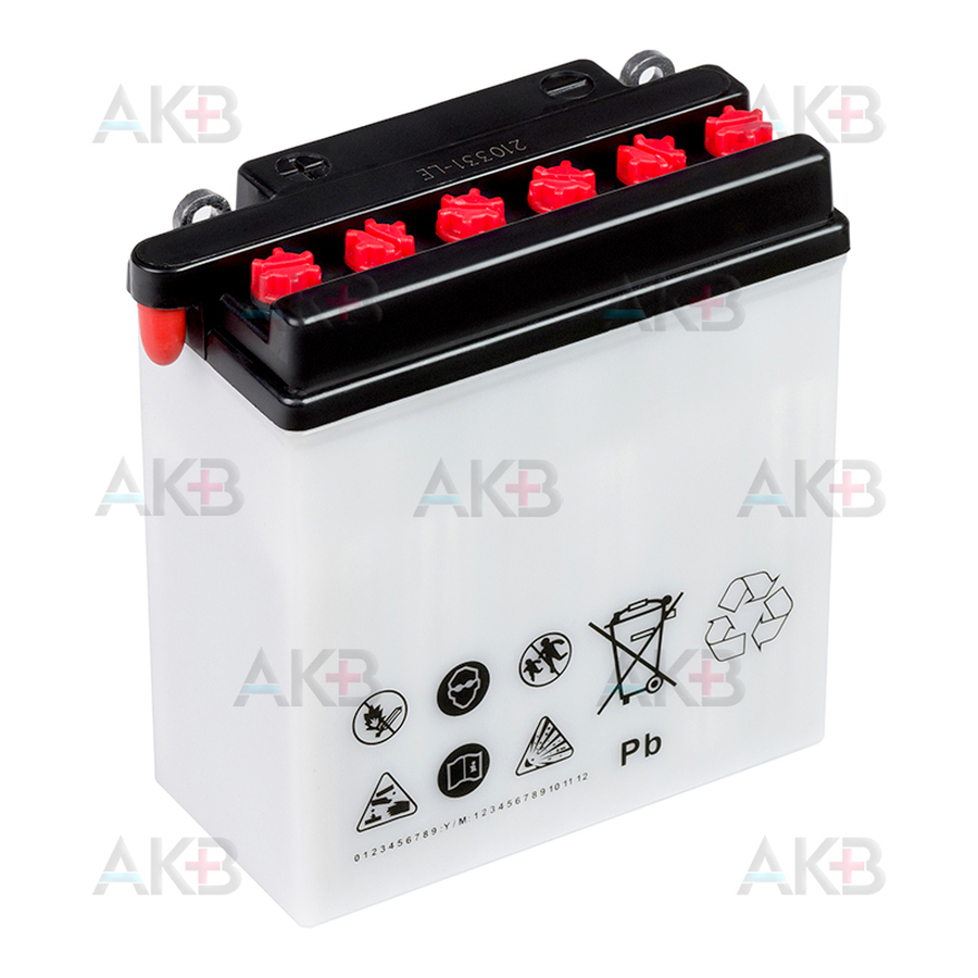 Мото аккумулятор Exide Conventional EB5L-B 12V 5Ah 65A (120x60x130) обр. пол. (сухоз.)