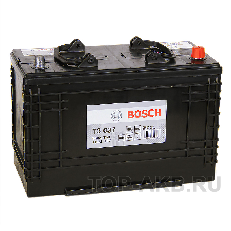 Автомобильный аккумулятор Bosch T3 030 370 (110 евро 680A 347x173x234)