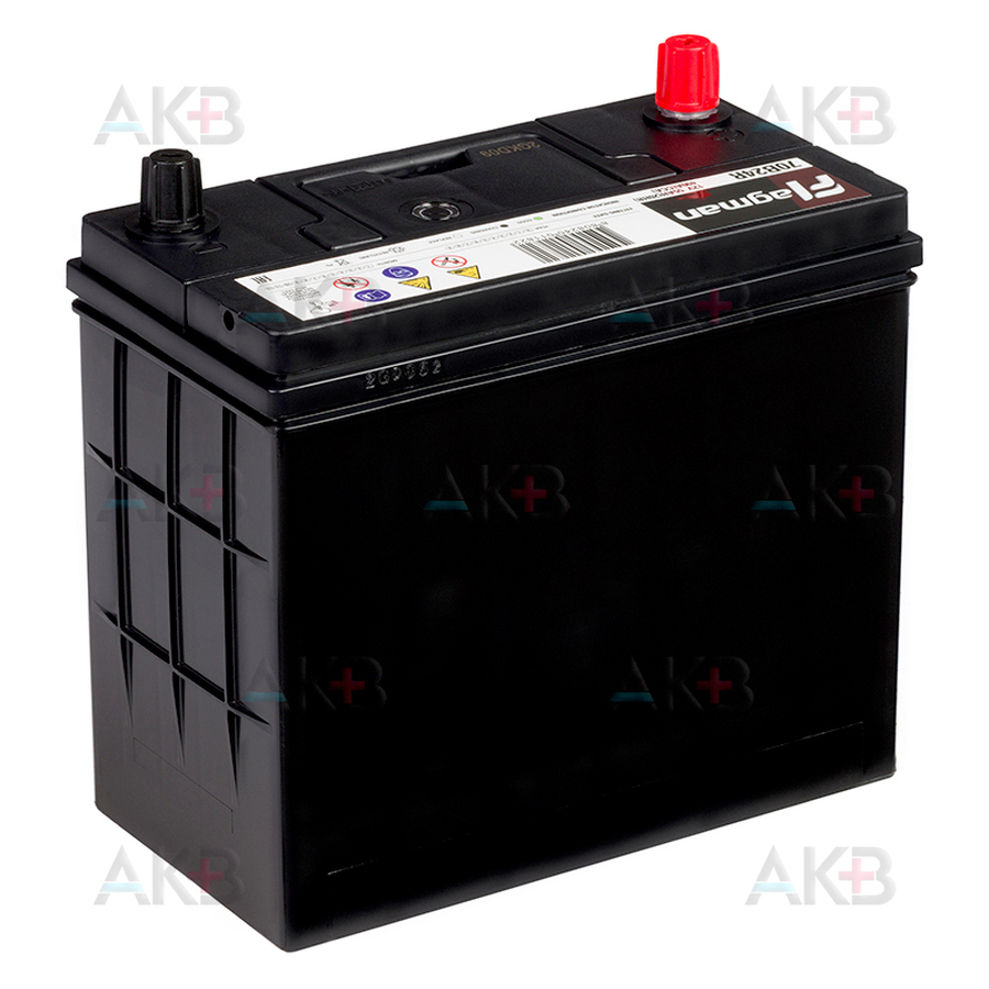 Автомобильный аккумулятор Flagman 70B24R 55L 500A 232x127x220
