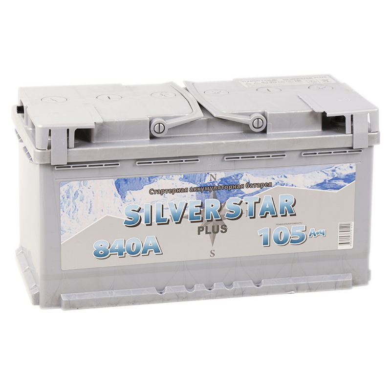 Автомобильный аккумулятор Silverstar Plus 105R 840A 353x175x190
