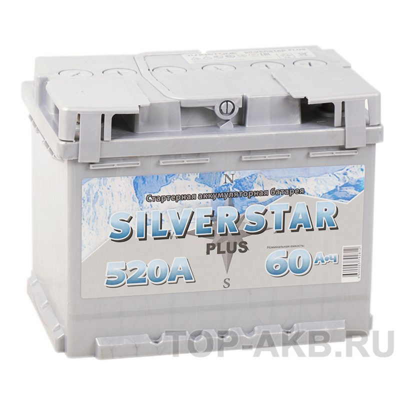 Автомобильный аккумулятор Silverstar Plus 60L 520A 242x175x190