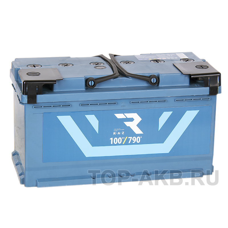 Автомобильный аккумулятор RAZ 100R 790A 353x175x190