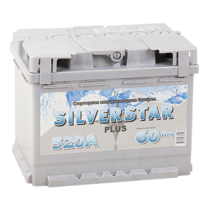 Автомобильный аккумулятор Silverstar Plus 60R 520A 242x175x190