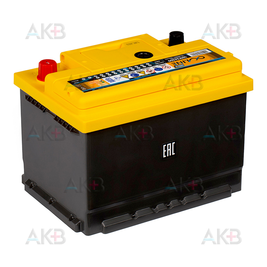 Автомобильный аккумулятор Alphaline Ultra 62R LB2 600A (242x175x175) 56200