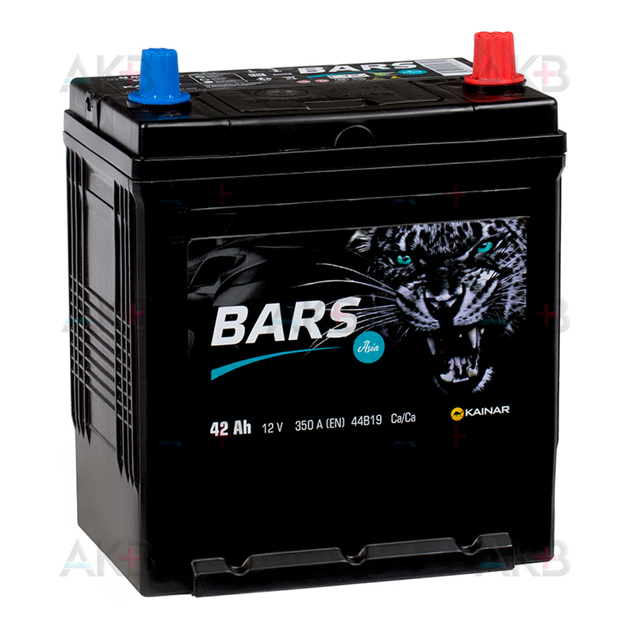 Автомобильный аккумулятор BARS Asia 6СТ-42 VL АПЗ о.п. 44B19L 42Ач 350A (187x127x227)