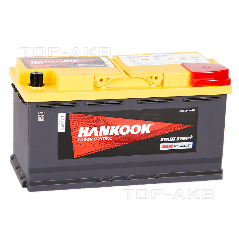 Автомобильный аккумулятор Hankook AGM SA 59520 (95R 850A 353х173х190) Start Stop Plus