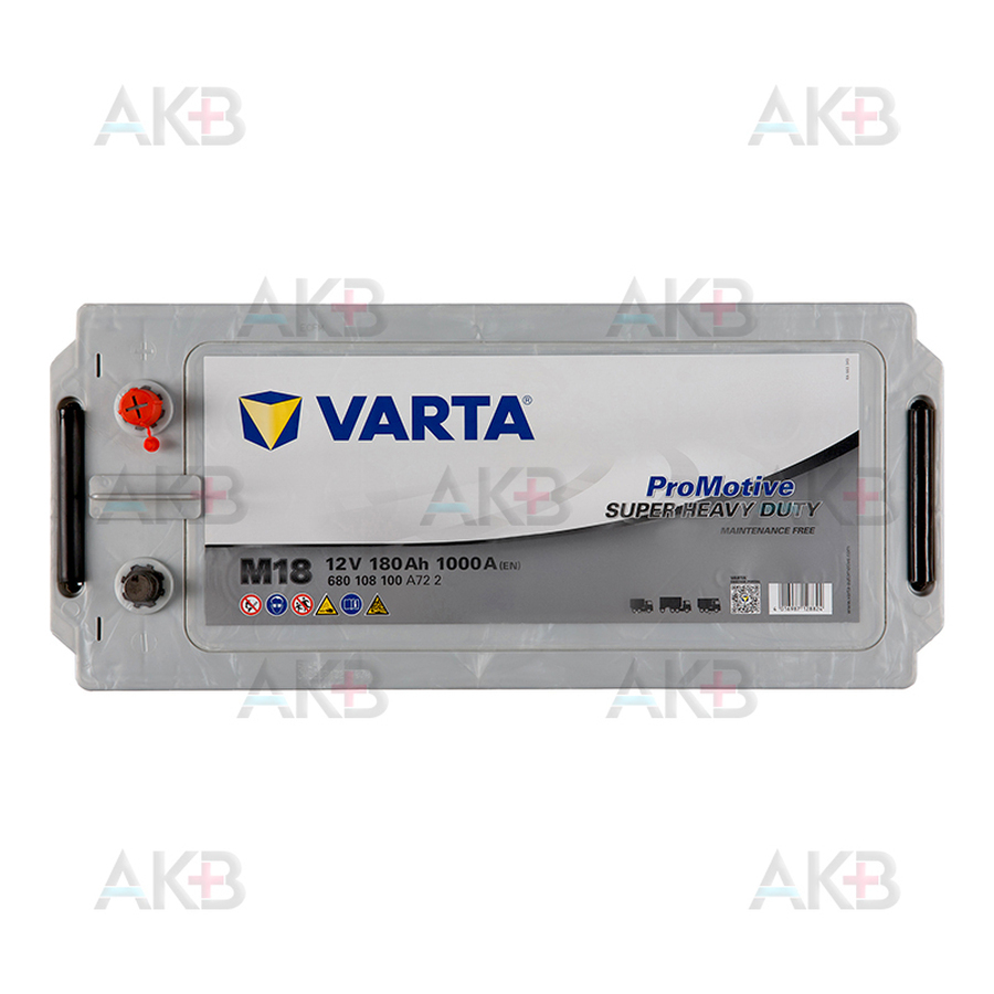 Автомобильный аккумулятор Varta Promotive Silver M18 180 евро 1000A 513x223x223