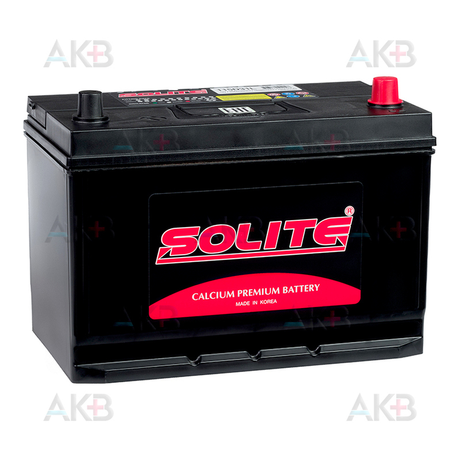 Автомобильный аккумулятор Solite 115D31L с бортиком (95R 750A 301x175x225)