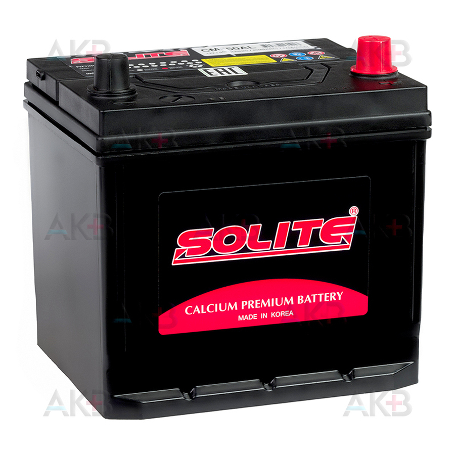 Автомобильный аккумулятор Solite CMF 50 AL (50R 470А 206x172x184)